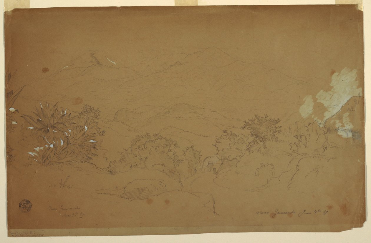 Paysage près de Guaranda, Équateur, 4 juin 1857 - Frederic Edwin Church