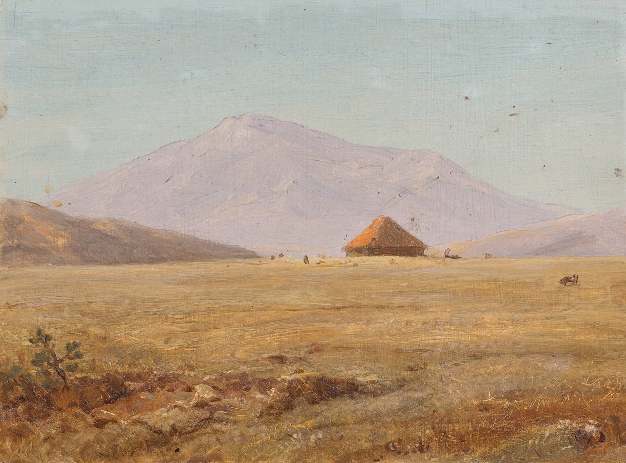 Équateur, plateau montagneux avec cabane - Frederic Edwin Church