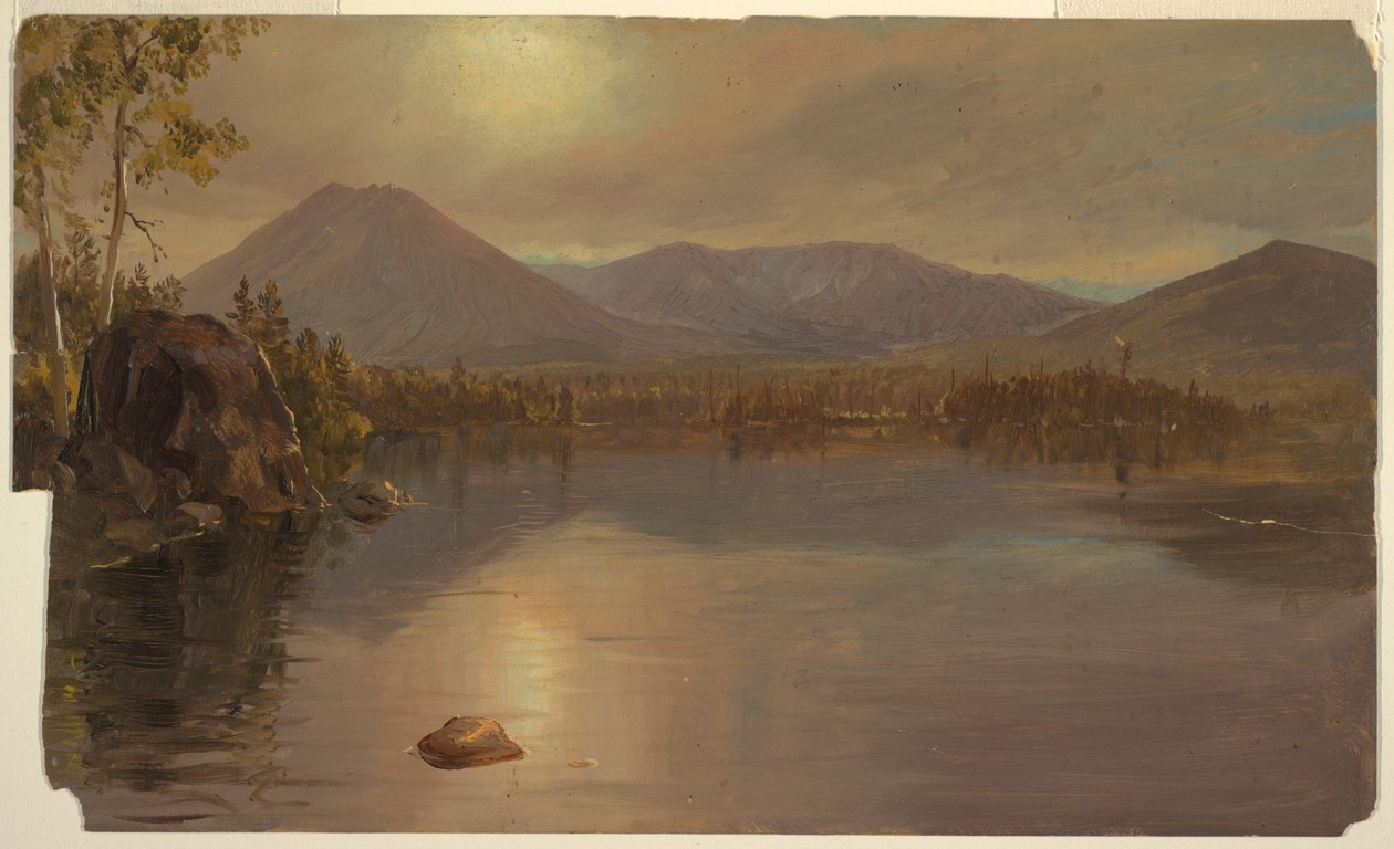 Monts Katahdin et Turner depuis le lac Katahdin - Frederic Edwin Church