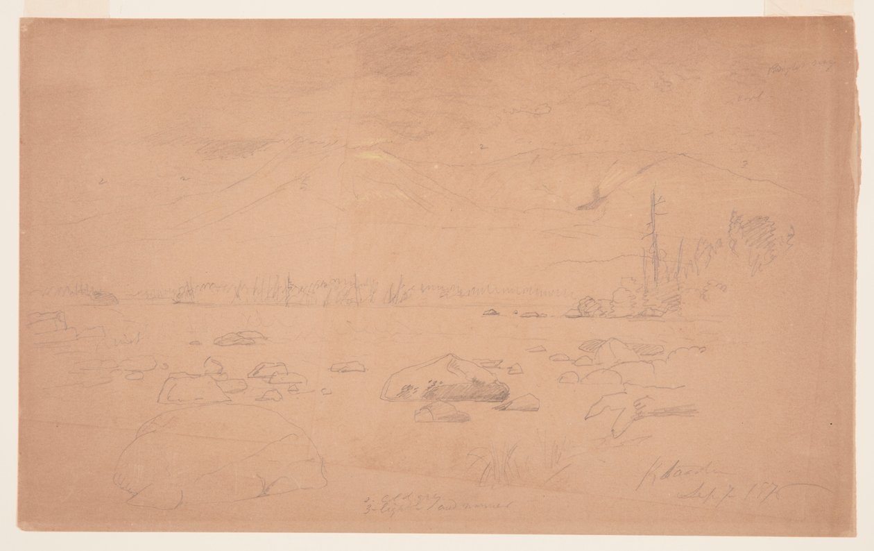 Monts Katahdin et Turner - Frederic Edwin Church