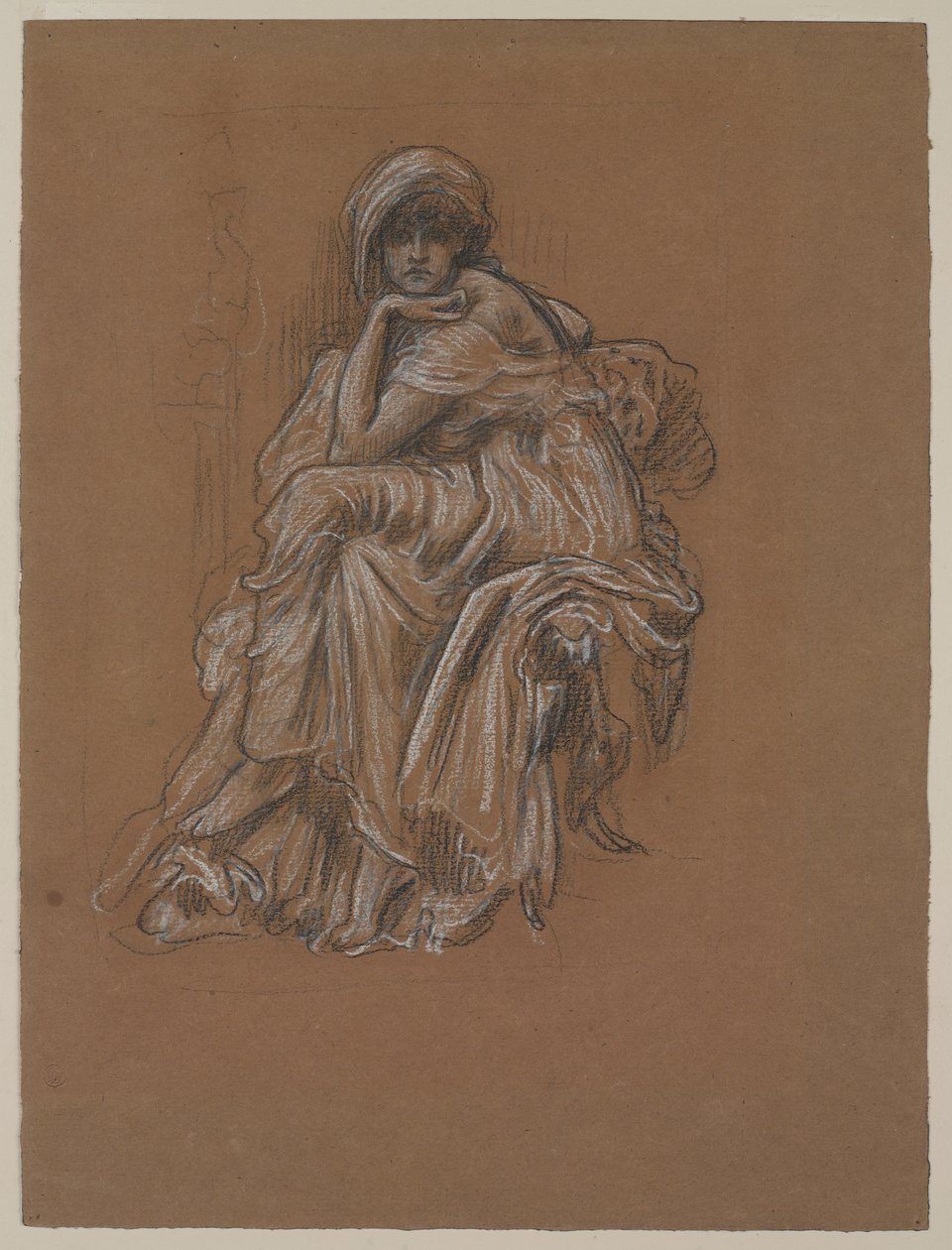 Étude pour la peinture Sybil - Frederic Leighton
