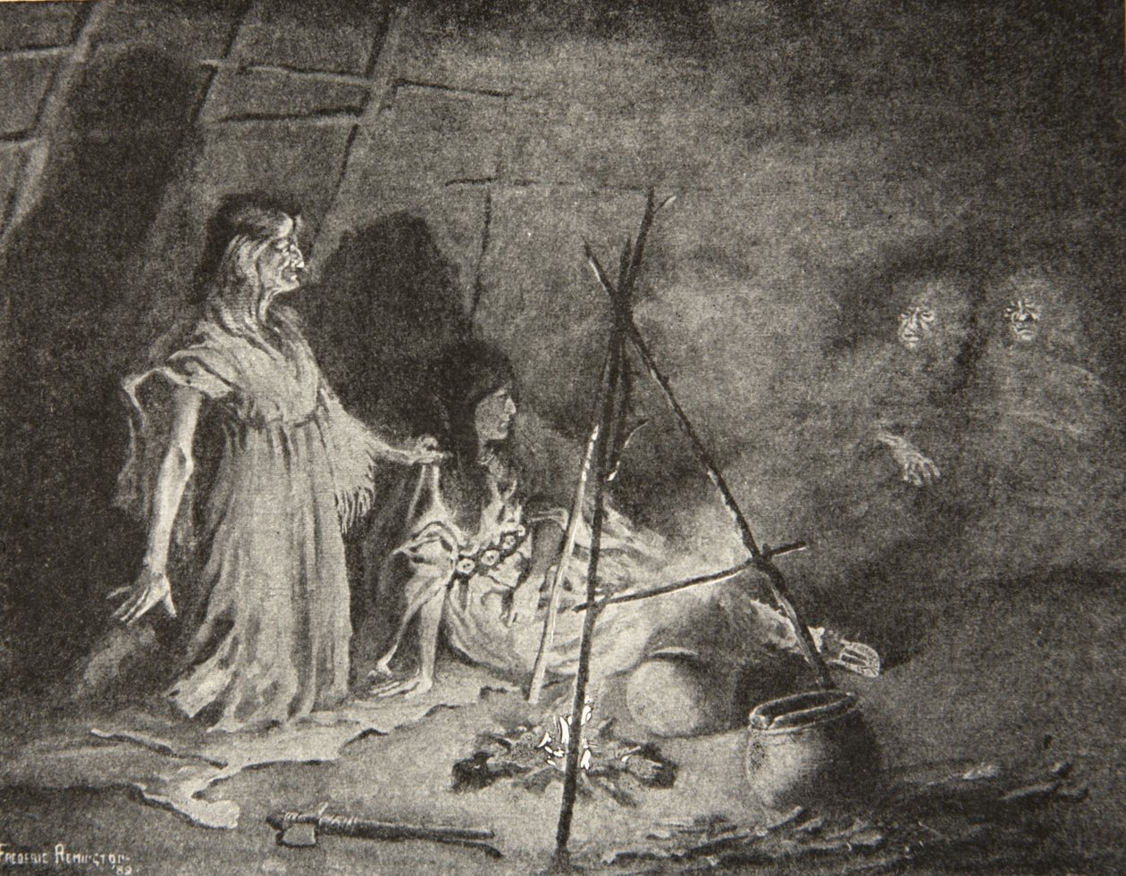 Assis dans le Coin le Plus Éloigné, Accroupi Bas parmi les Ombres, de 
