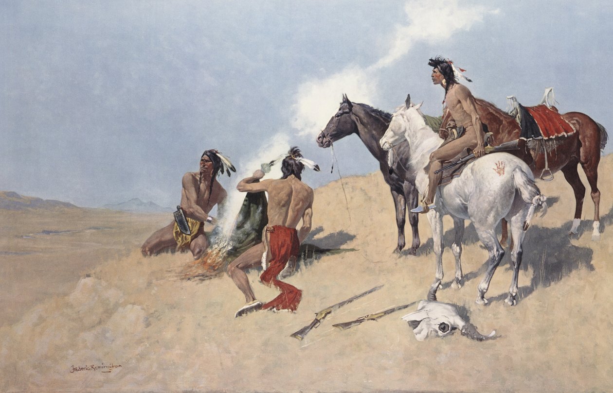 Le Signal de Fumée - Frederic Remington