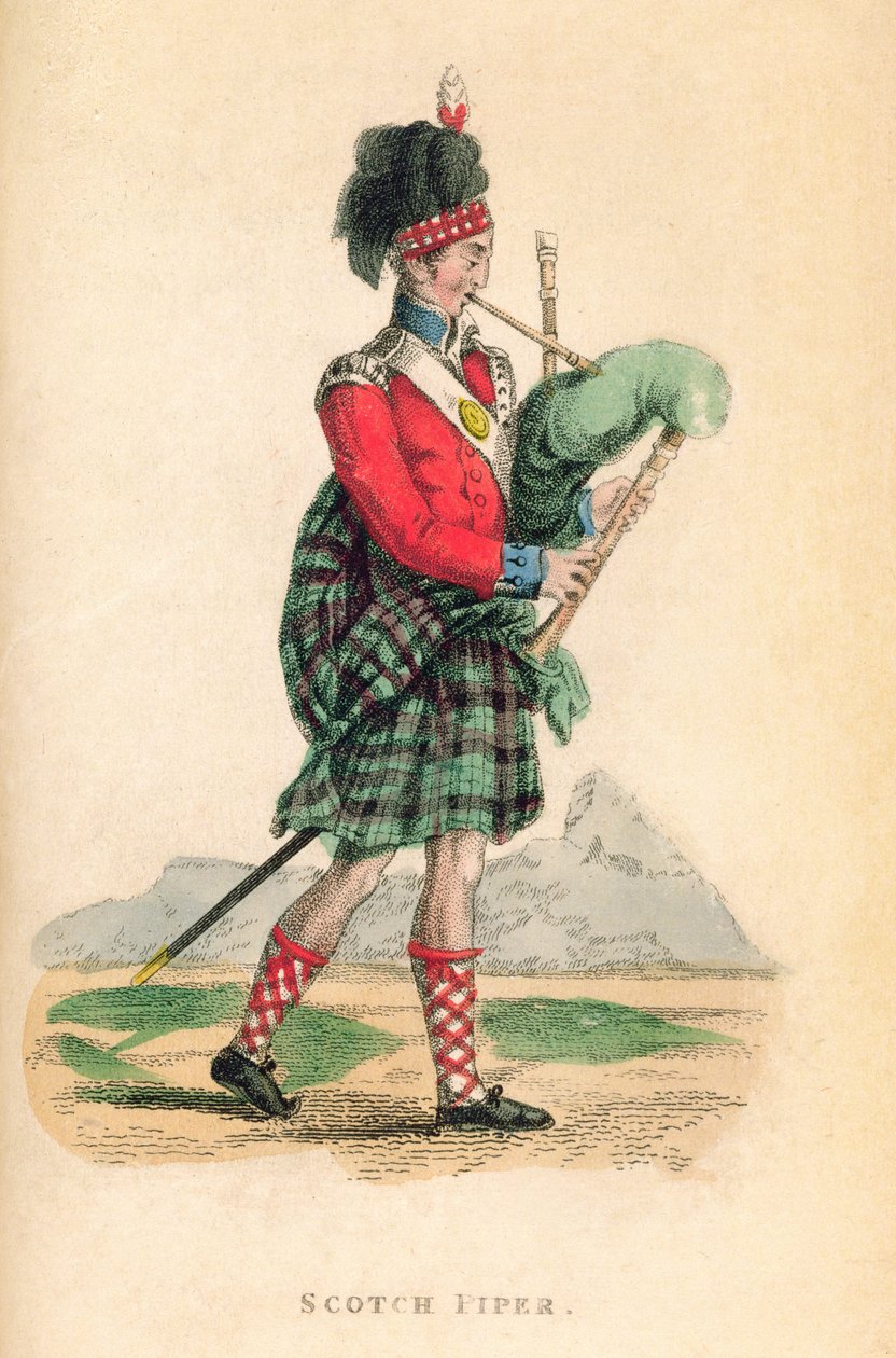 Le joueur de cornemuse écossais d