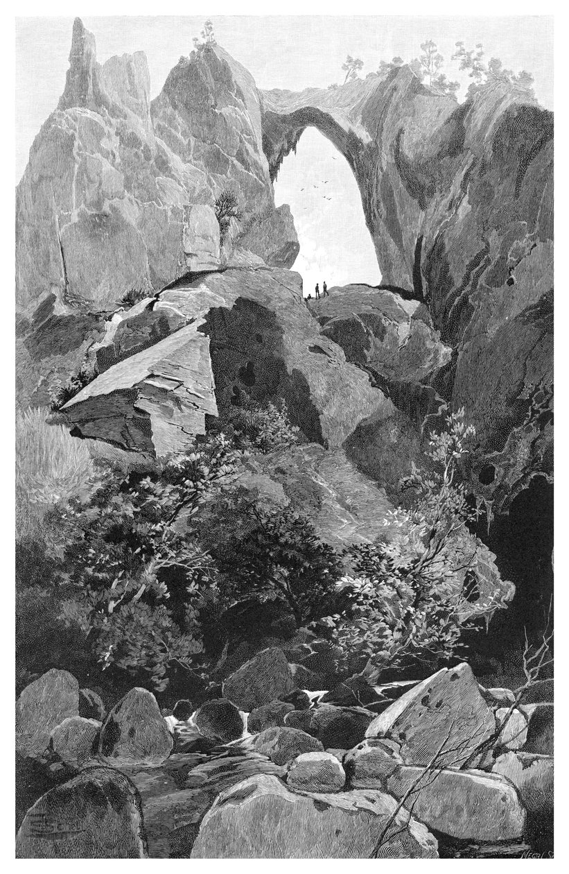Arche Carlotta, grottes de Jenolan, Nouvelle-Galles du Sud, Australie, 1886 - Frederic B. Schell