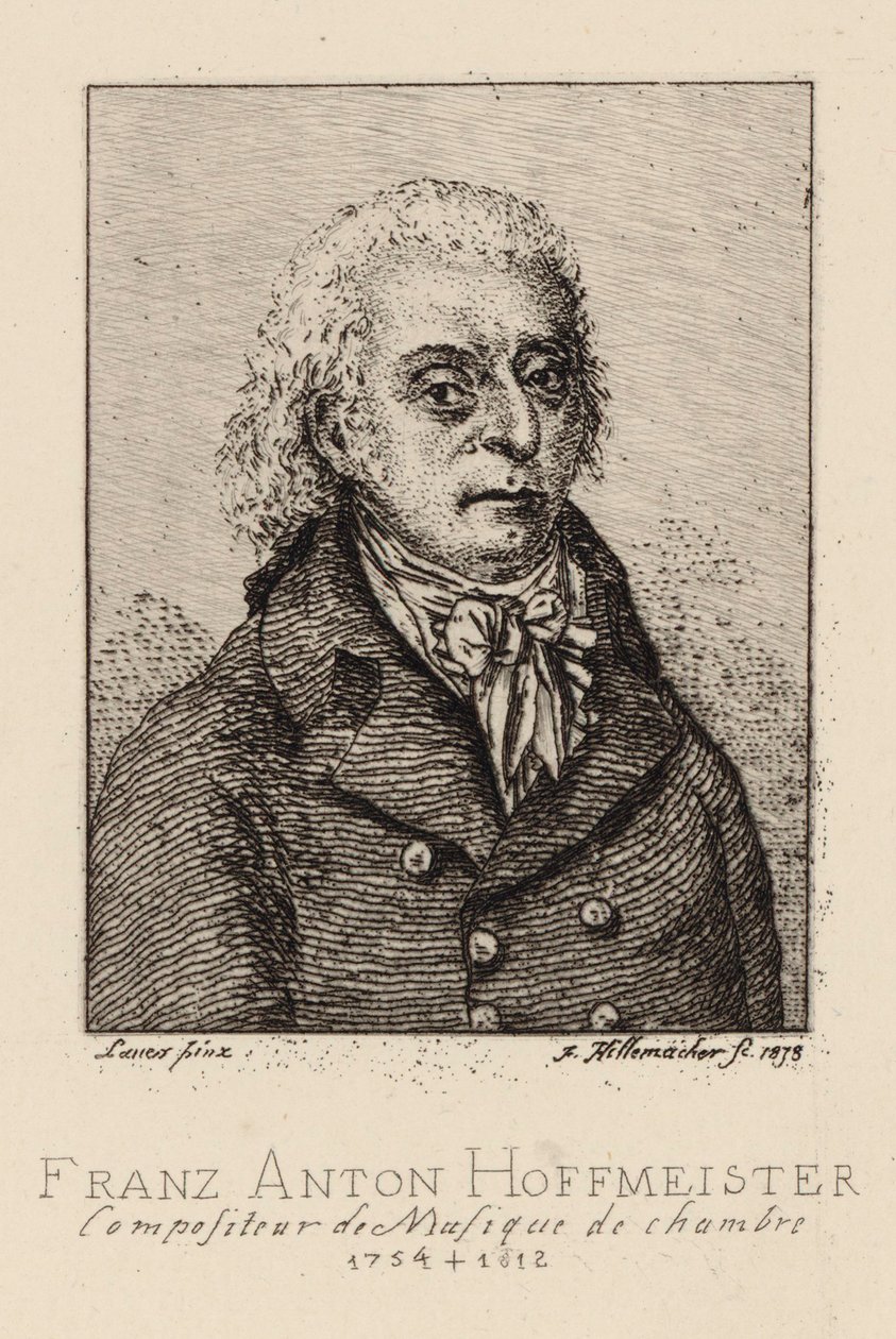 Portrait du compositeur Franz Anton Hoffmeister 1754-1812 - Frederic Desire Hillemacher