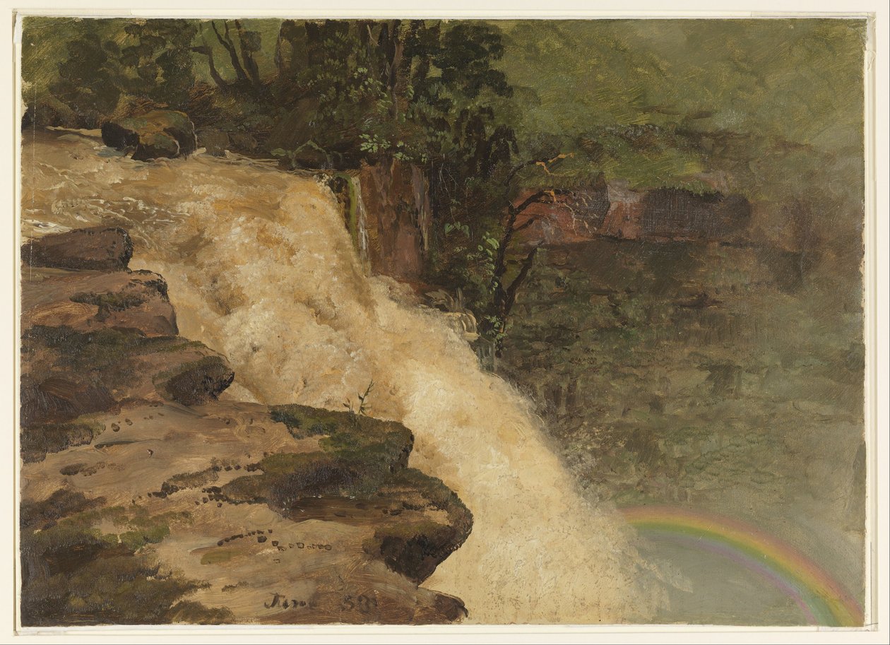 Une cascade en Colombie - Frederic Edwin Church