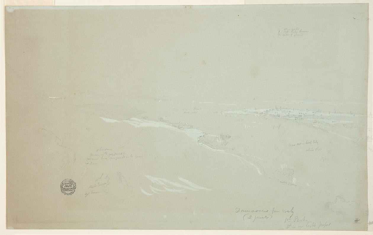 Damas, Syrie, vue du nord-ouest, partie 1 - Frederic Edwin Church
