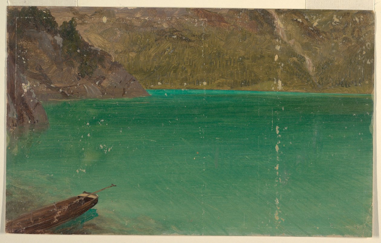 Dessin, lac alpin (Bavière ou Suisse), 1868 - Frederic Edwin Church
