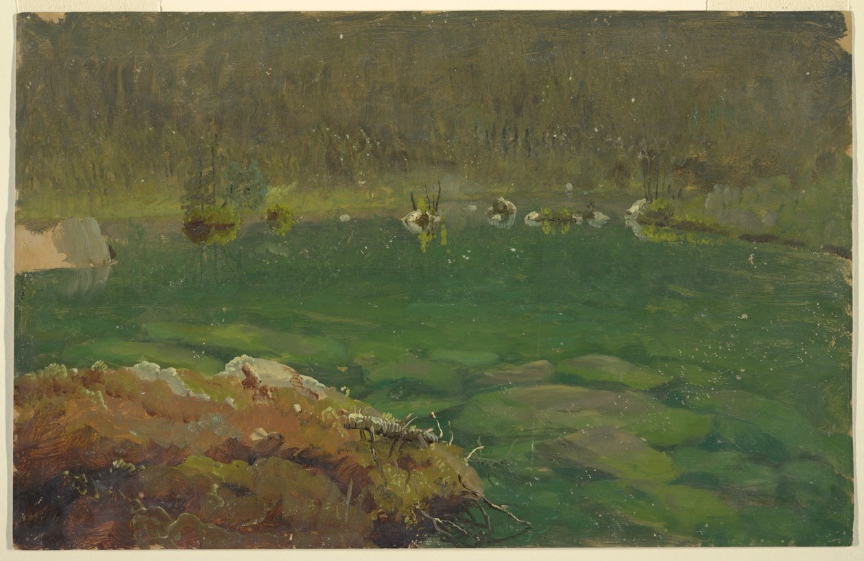 Dessin, lac d