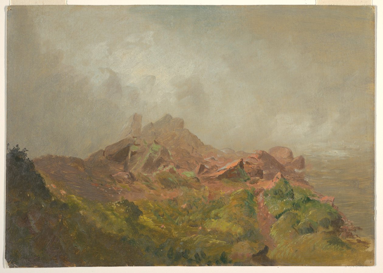 Dessin, base de la chute américaine, Niagara, 1856-58 - Frederic Edwin Church