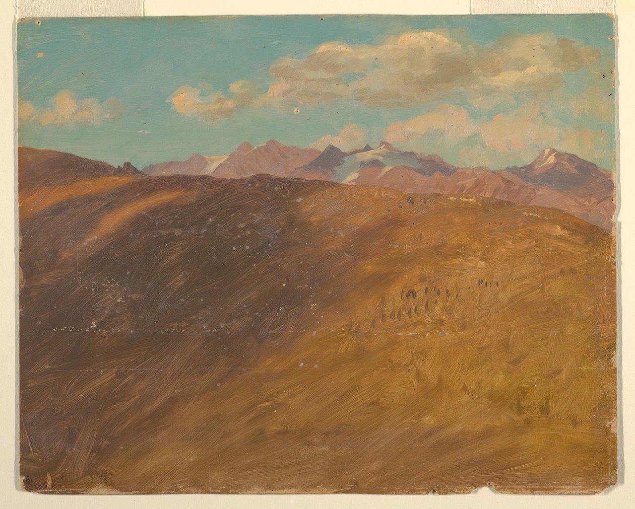 Dessin, Alpes bavaroises ou suisses, 1868 - Frederic Edwin Church
