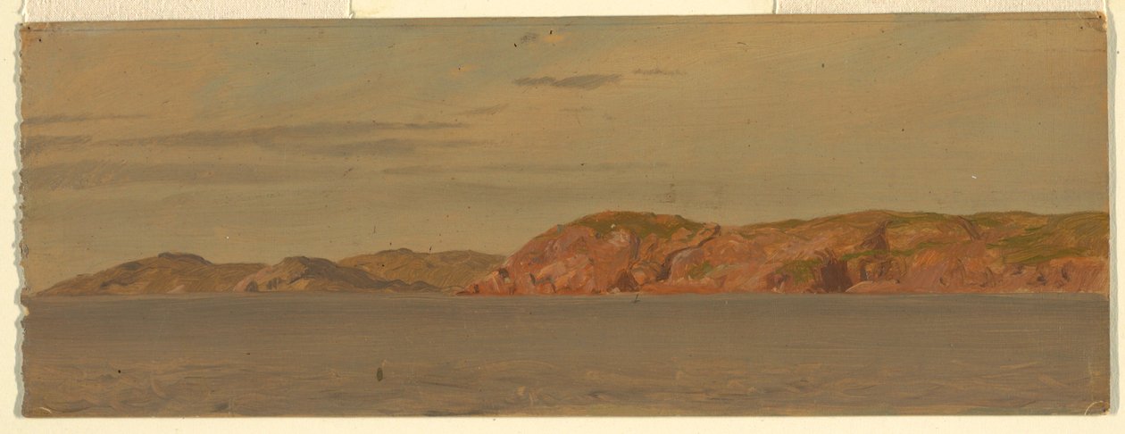 Dessin, Brimstone Head, île Fago, Terre-Neuve, 1859 - Frederic Edwin Church