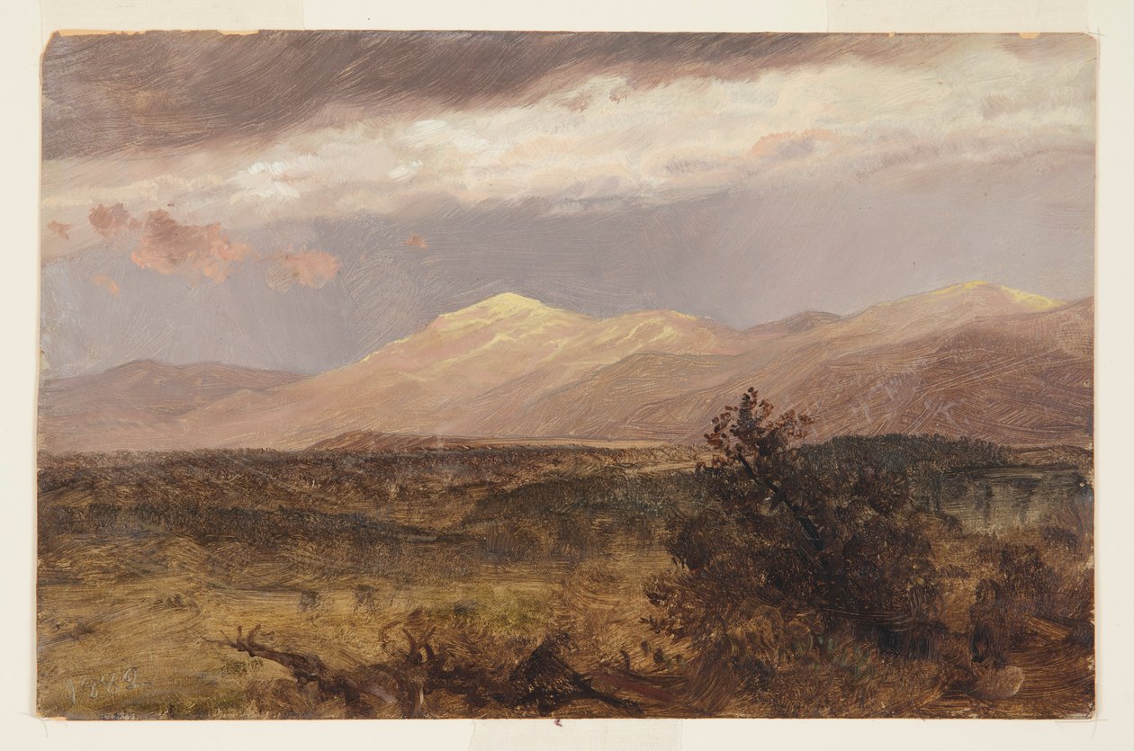 Dessin, Catskills au coucher du soleil, 1882 - Frederic Edwin Church