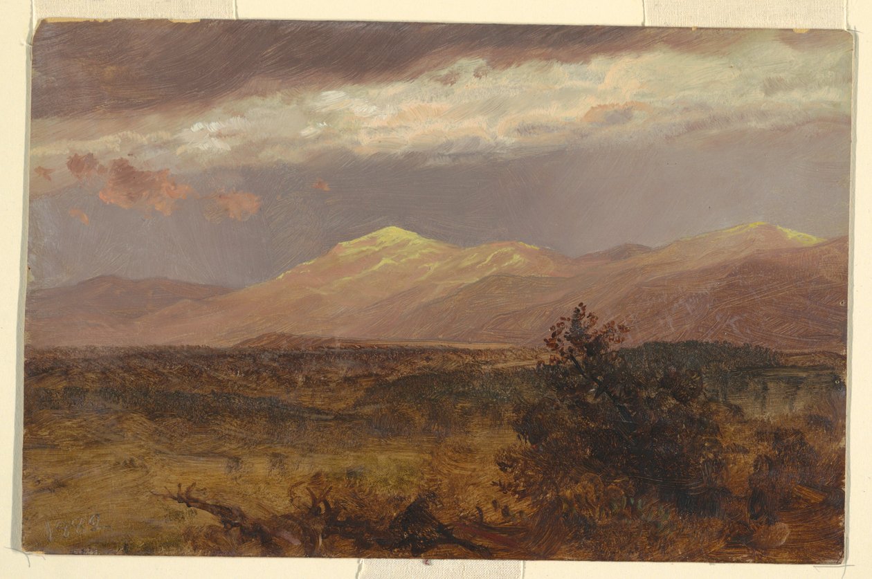 Dessin, Catskills au coucher du soleil, 1882 - Frederic Edwin Church