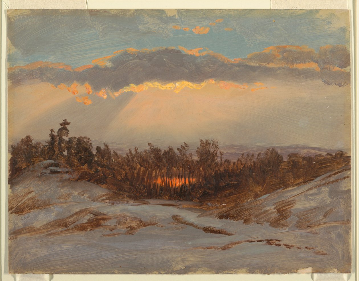 Dessin, Ferme de Church, Hudson, New York, 1870-80 - Frederic Edwin Church