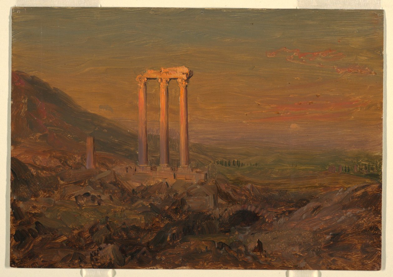 Dessin, ruines classiques, Syrie, mai 1868 - Frederic Edwin Church