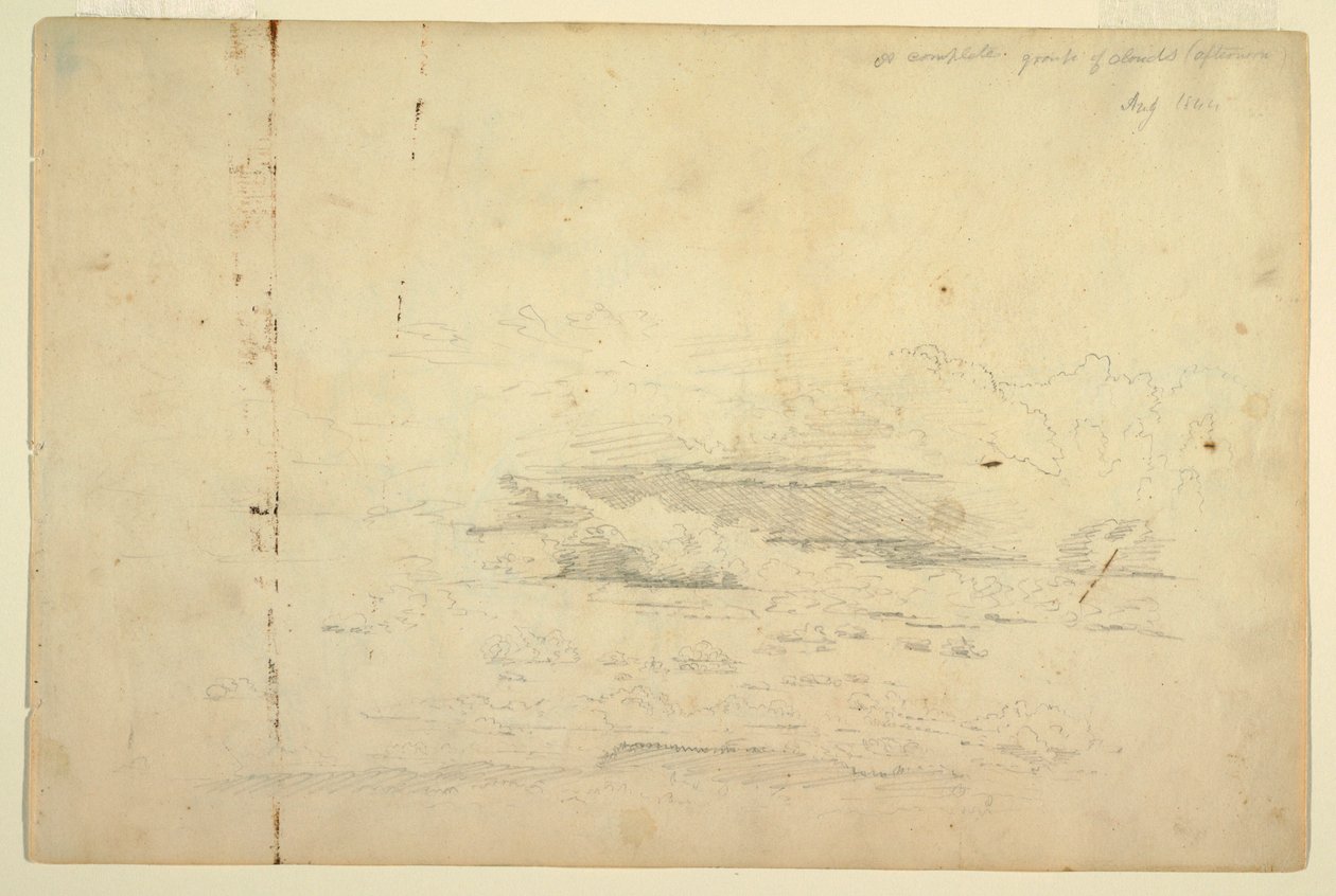Dessin, études de nuages, août 1844 - Frederic Edwin Church