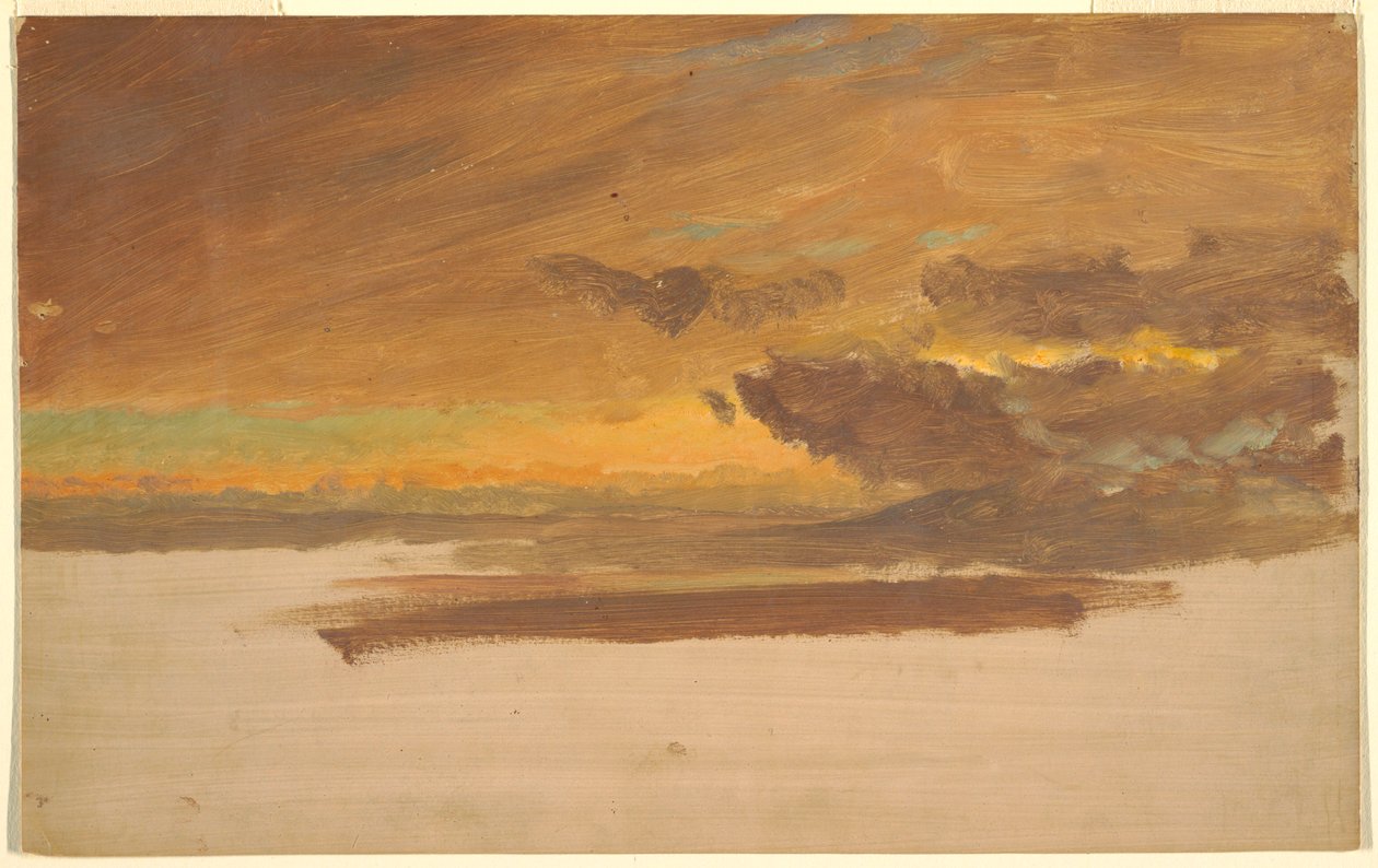 Dessin, étude de nuages, 1860-70 - Frederic Edwin Church
