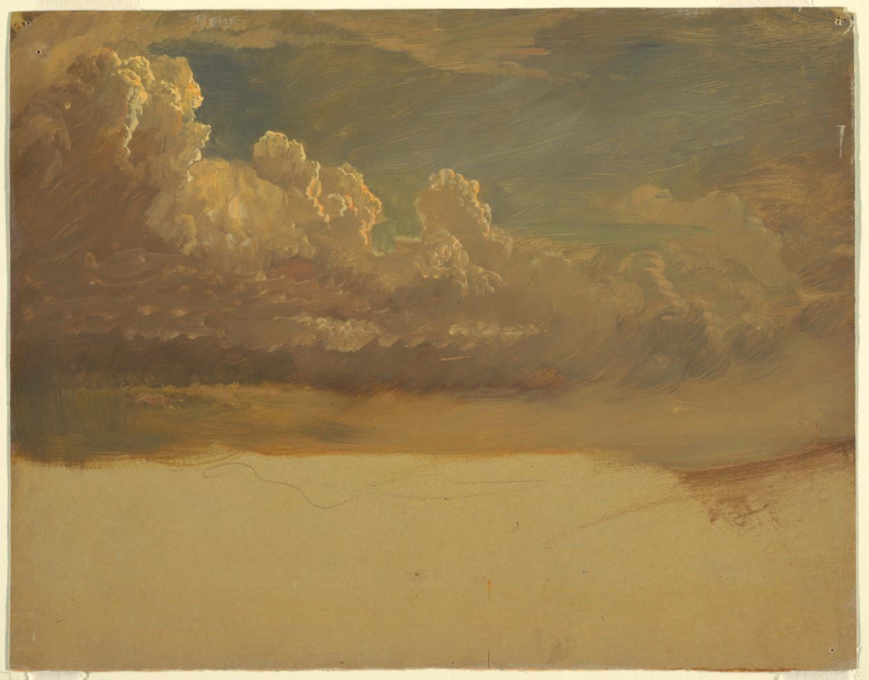 Dessin, étude de nuages, mars 1871 - Frederic Edwin Church