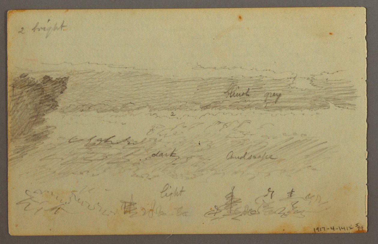 Dessin, Études de nuages, peut-être 1844 - Frederic Edwin Church
