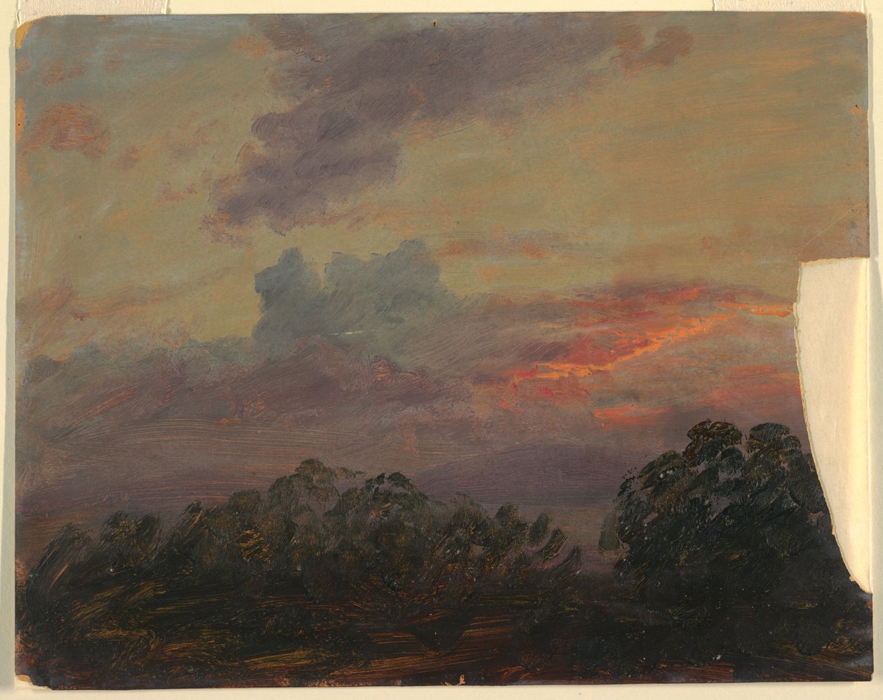 Dessin, étude de nuages, 1860-70 - Frederic Edwin Church