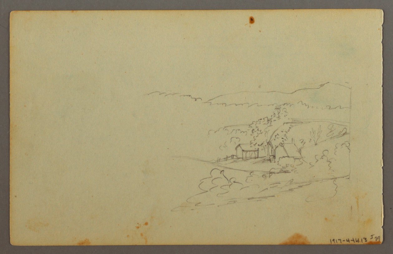 Dessin, étude de nuages, peut-être 1844 - Frederic Edwin Church