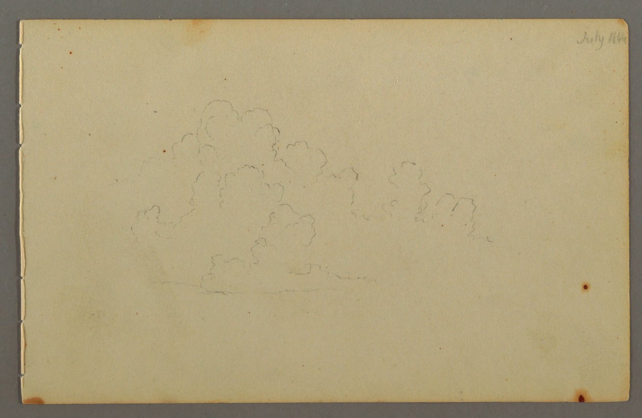 Dessin, nuages, 1844 - Frederic Edwin Church