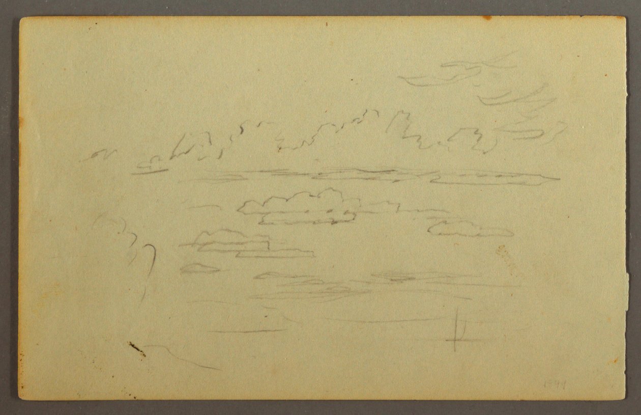 Dessin, Nuages, peut-être 1844 - Frederic Edwin Church