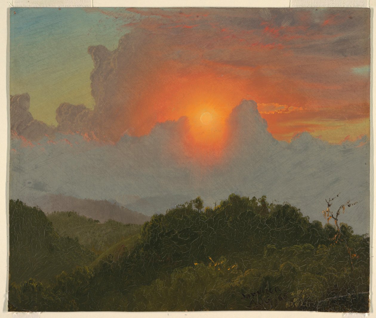 Dessin, ciel nuageux, août 1865 - Frederic Edwin Church