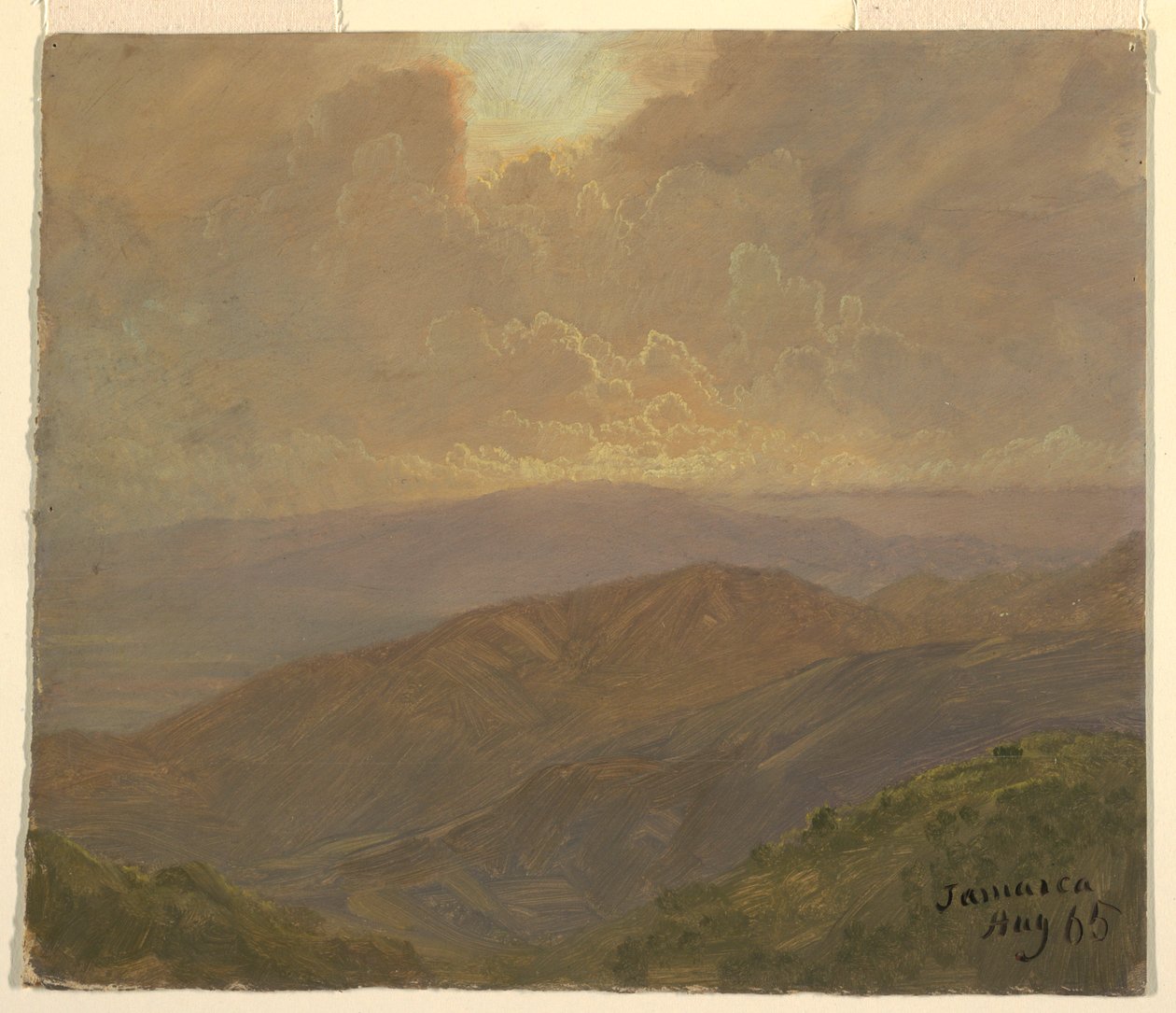 Dessin, ciel nuageux, août 1865 - Frederic Edwin Church