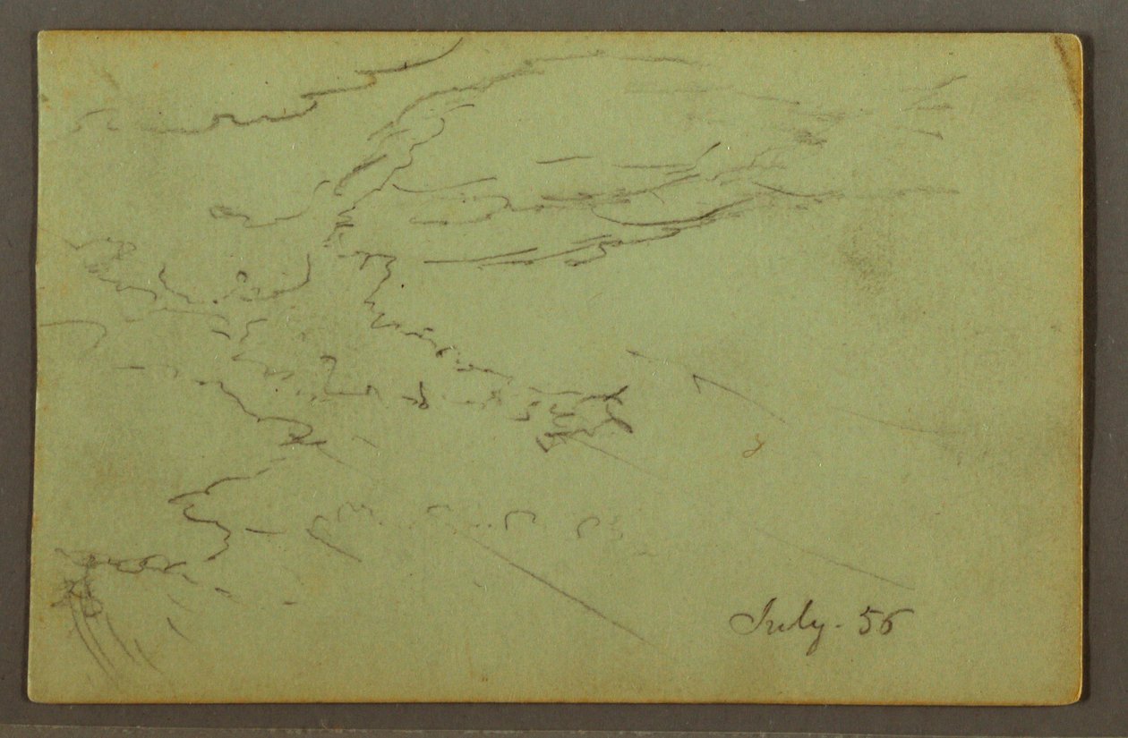 Dessin, ciel nuageux, juillet 1856 - Frederic Edwin Church
