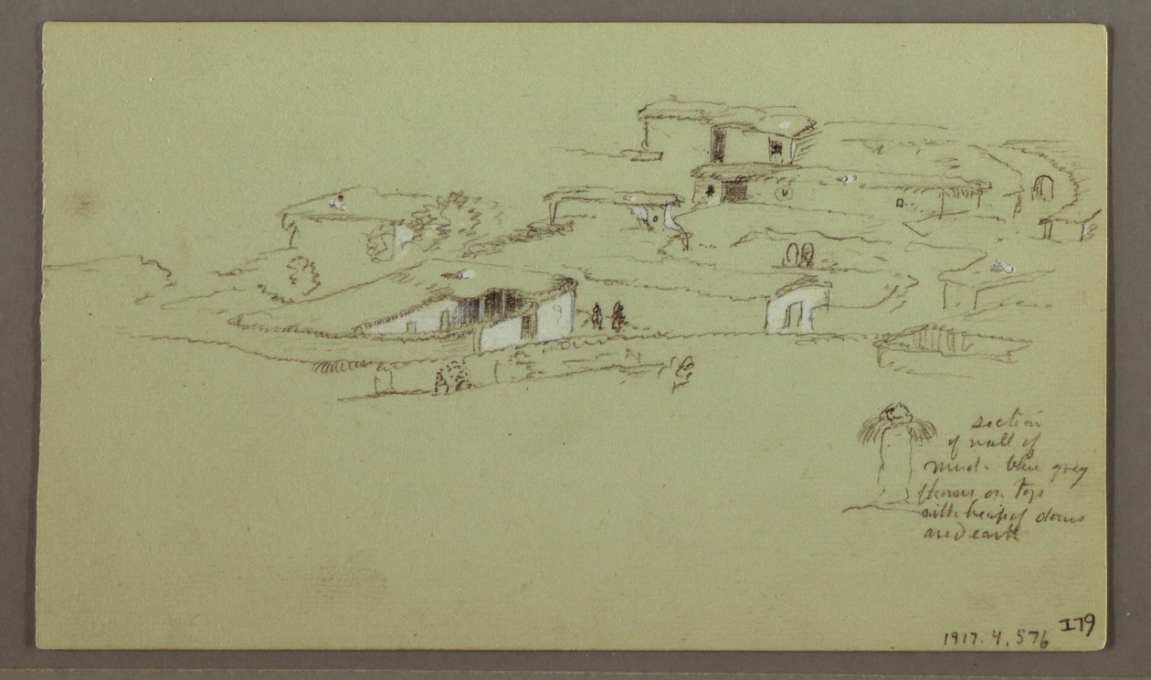 Dessin, Flat Rocky Hill, 4 mai 1868 - Frederic Edwin Church
