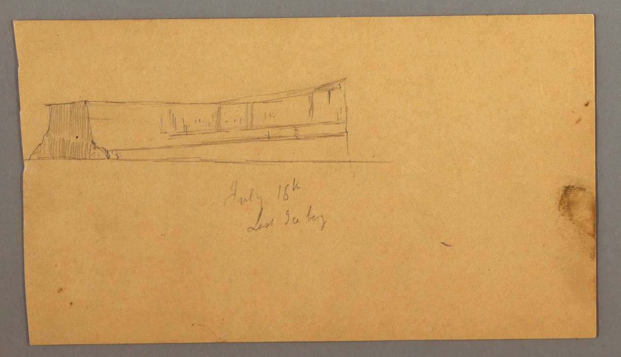 Dessin, iceberg flottant, 16 juillet 1859 - Frederic Edwin Church