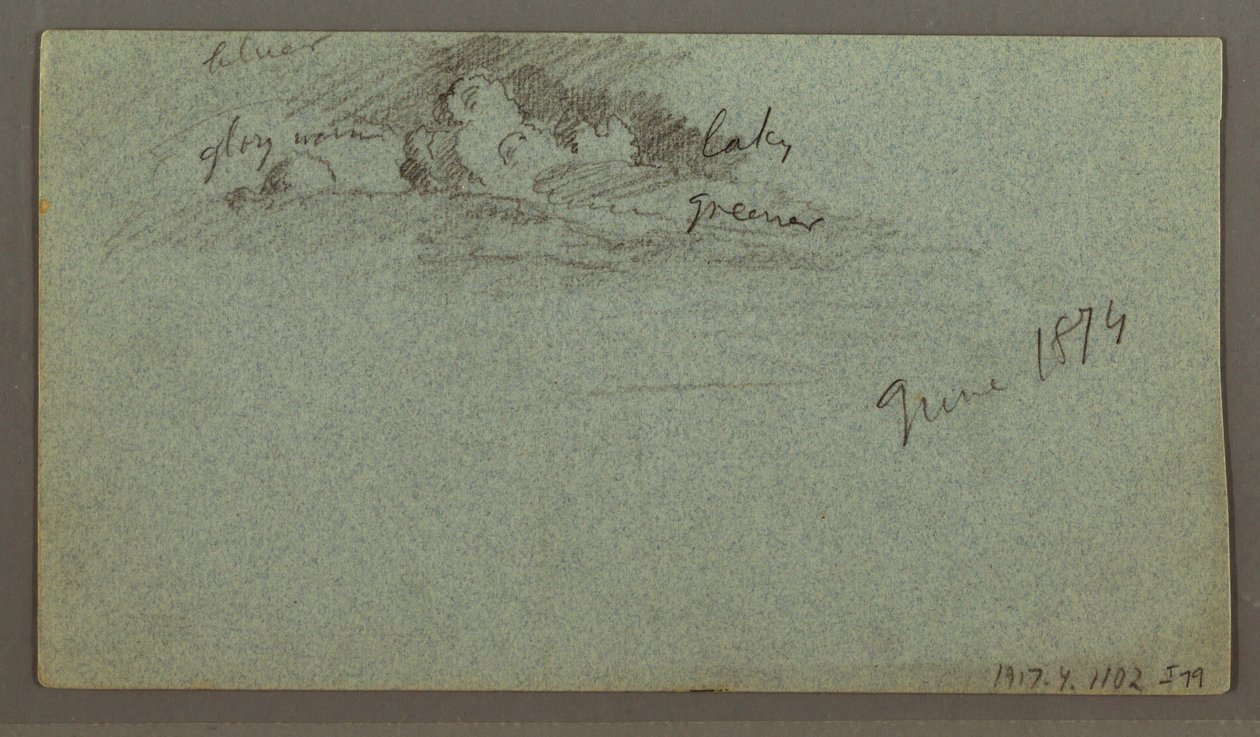 Dessin, Iceberg flottant, peut-être juin 1874 - Frederic Edwin Church