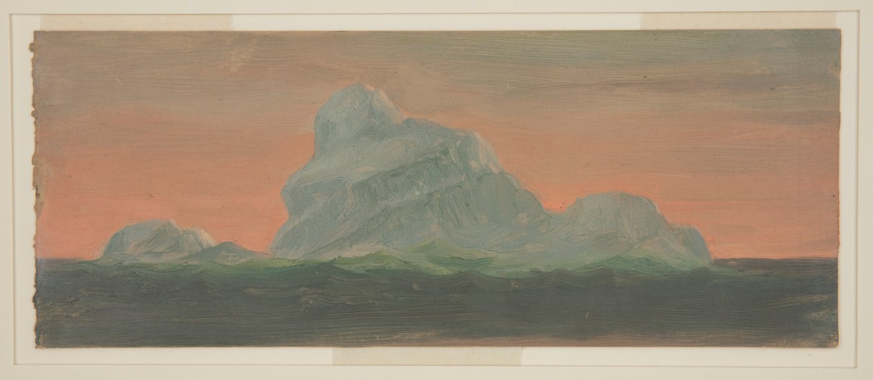 Dessin, Iceberg dans le ciel du soir, juin 1859 - Frederic Edwin Church