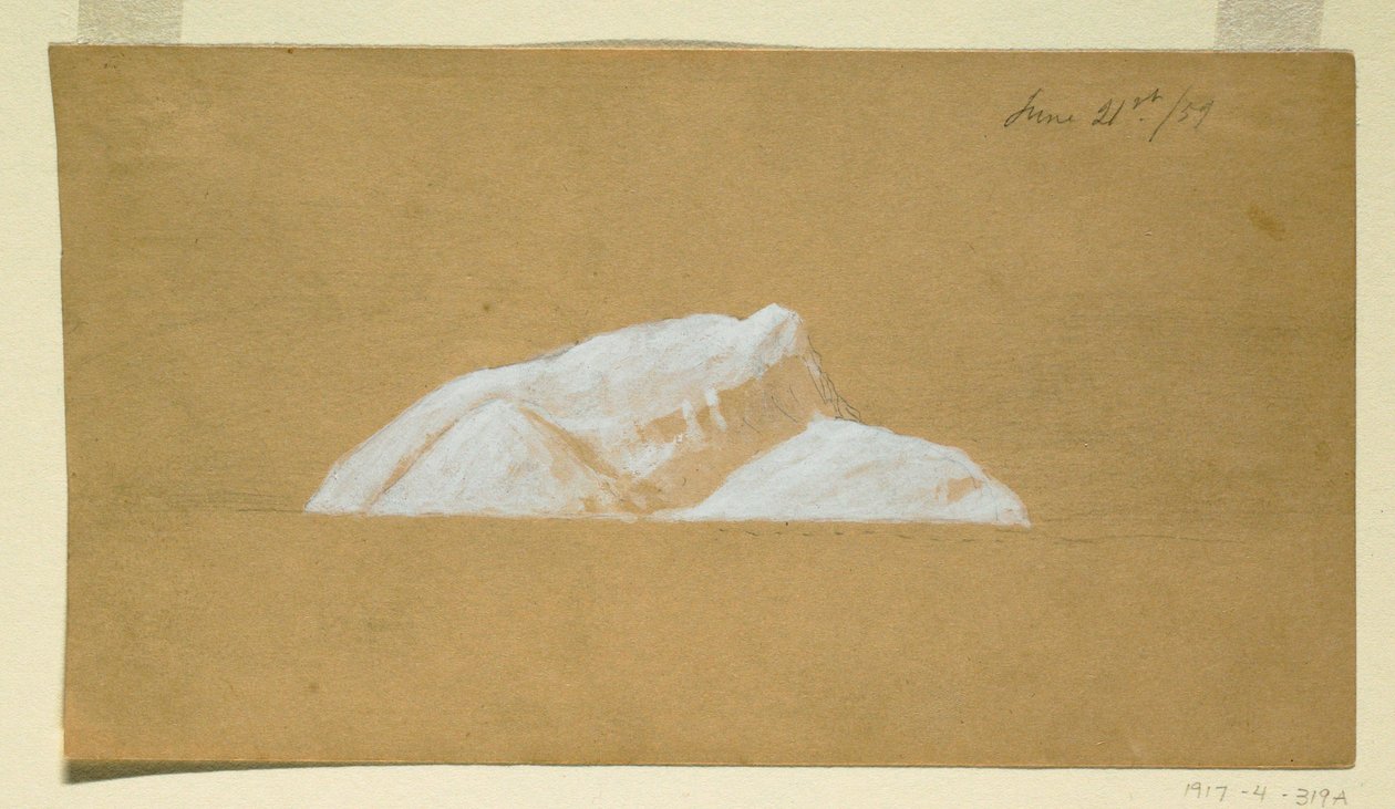 Dessin, Iceberg, Terre-Neuve, 21 juin 1859 - Frederic Edwin Church