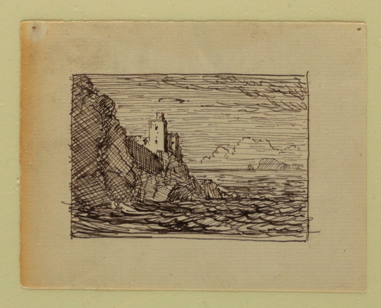 Dessin, paysage imaginaire, vers 1850 - Frederic Edwin Church
