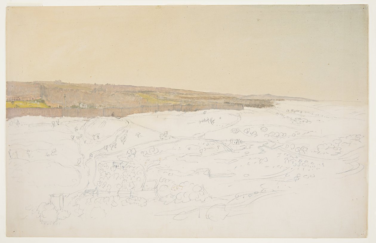 Dessin, Jérusalem, vue générale, avril ( ), 1868 - Frederic Edwin Church