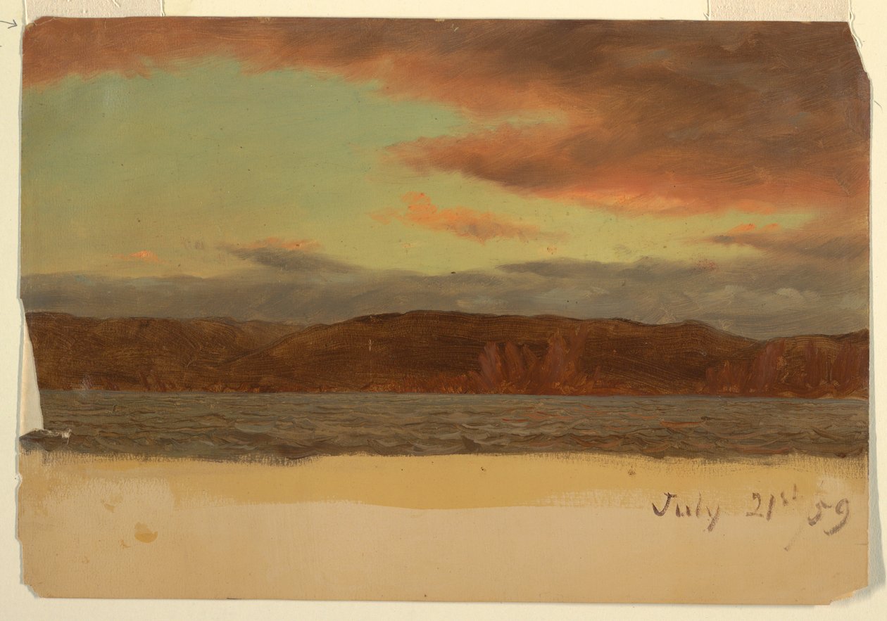 Dessin, côte de Laborador ou de Terre-Neuve, juillet 1859 - Frederic Edwin Church