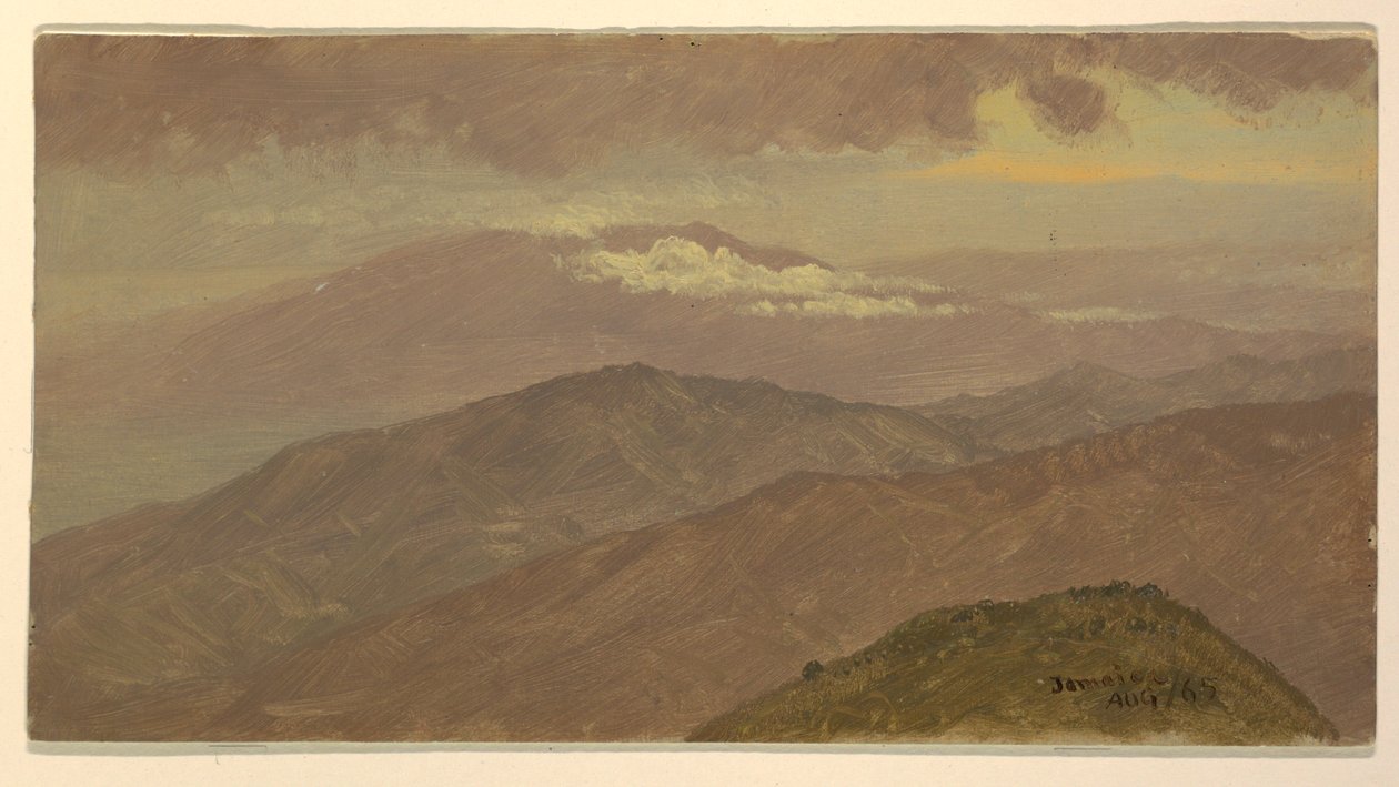 Dessin, paysage, août 1865 - Frederic Edwin Church