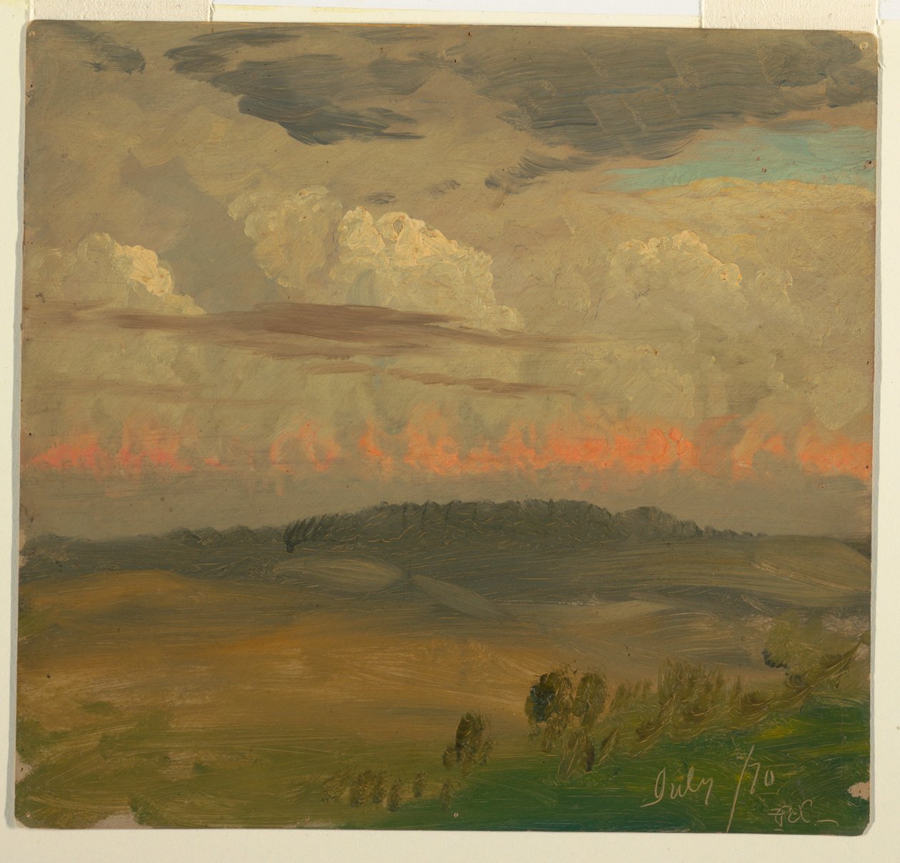 Dessin, paysage, vallée de l