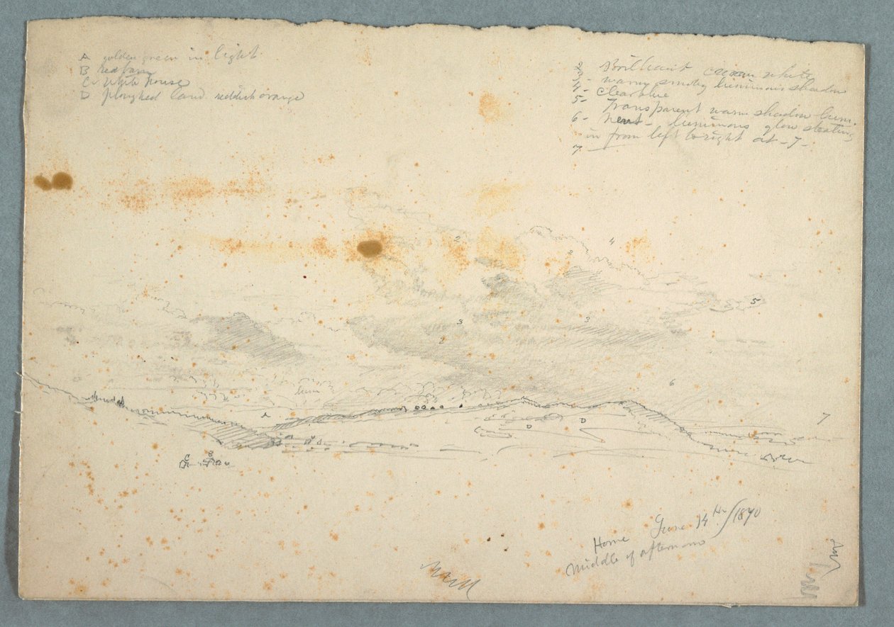 Dessin, Paysage dans la vallée de l