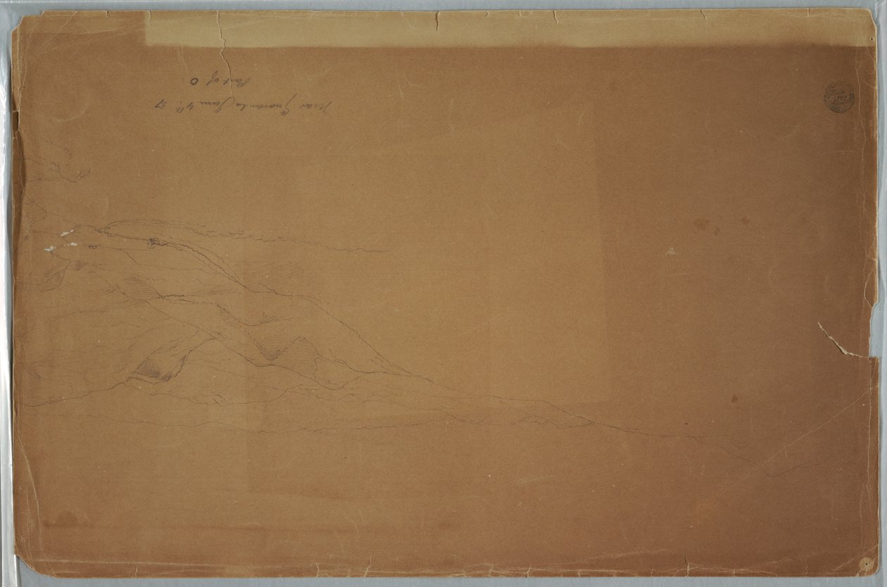 Dessin, Paysage près de Guaranda, Équateur, 4 juin 1857 - Frederic Edwin Church