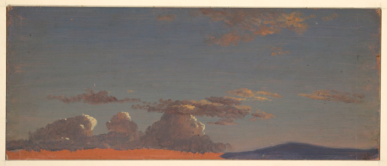 Dessin, Maine  étude de ciel, vers 1868-69 - Frederic Edwin Church