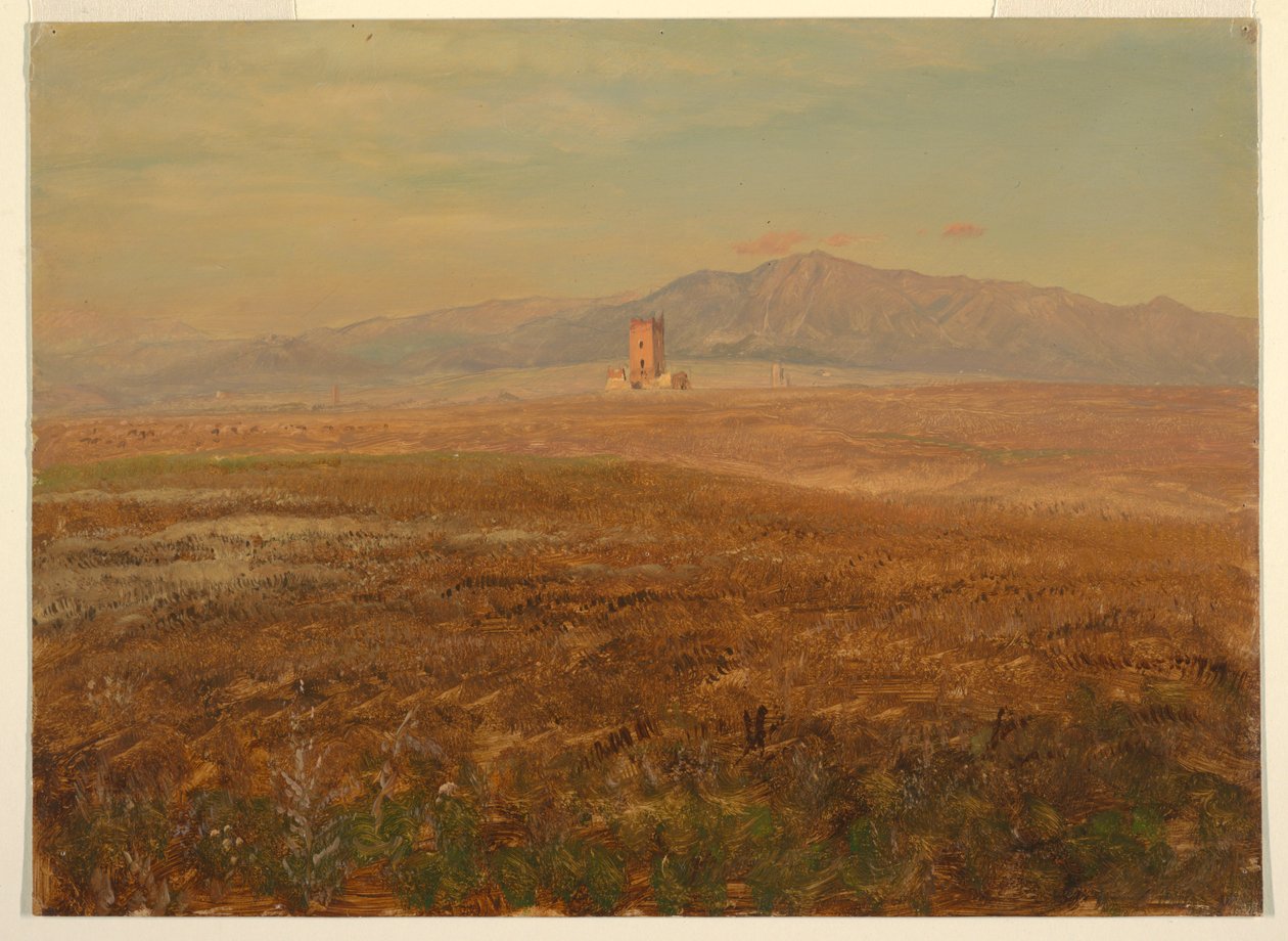 Dessin, paysage mexicain, avril 1869 - Frederic Edwin Church
