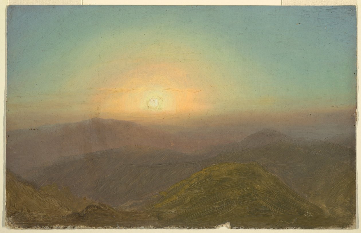 Dessin, paysage du matin, 1865 - Frederic Edwin Church