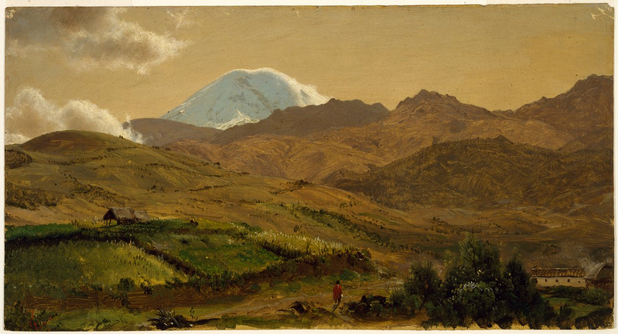 Dessin, mont Chimborazo, Équateur, 1857 - Frederic Edwin Church