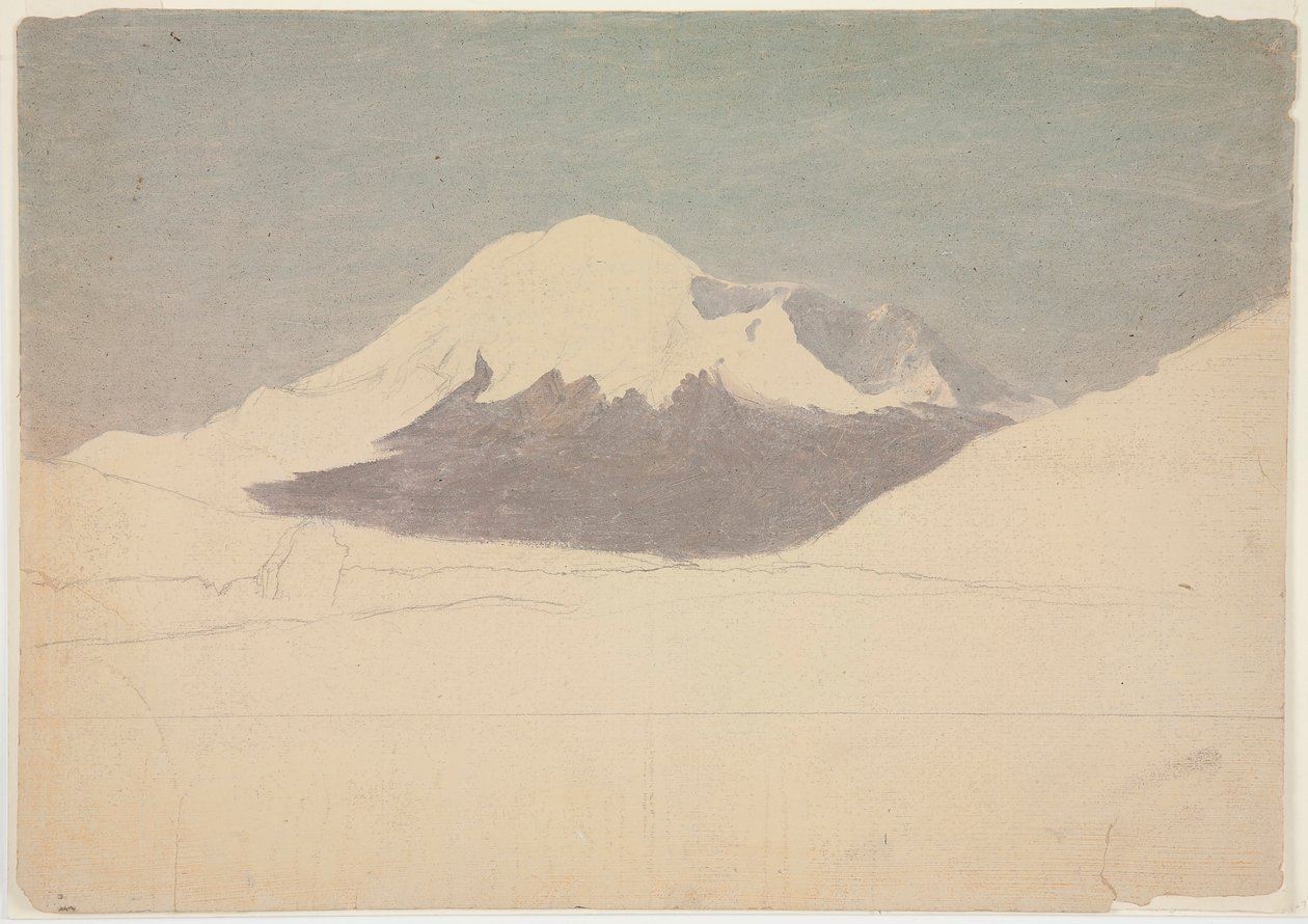 Dessin, mont Chimborazo, Équateur, juillet 1857 - Frederic Edwin Church