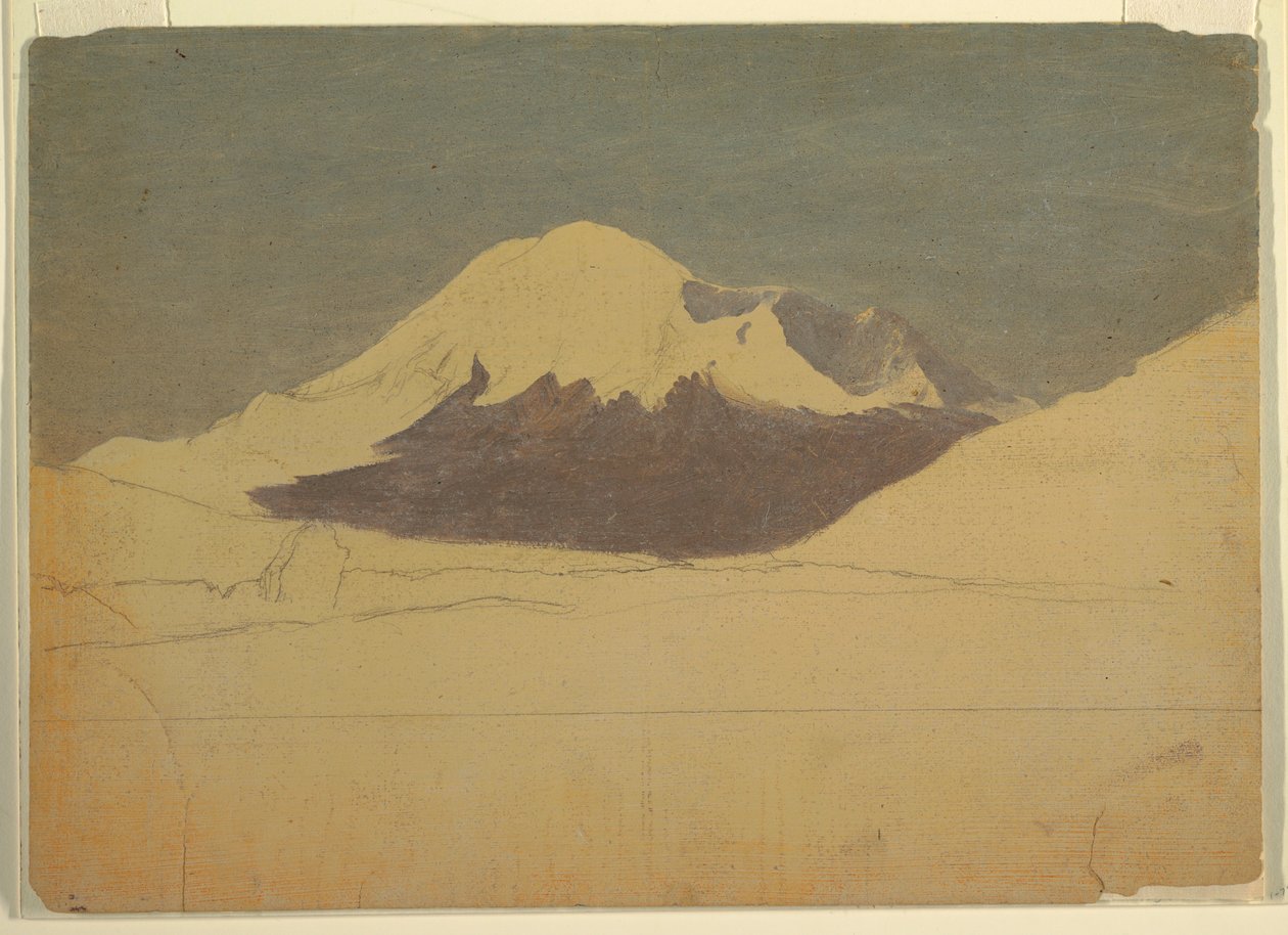 Dessin, mont Chimborazo, Équateur, juillet 1857 - Frederic Edwin Church